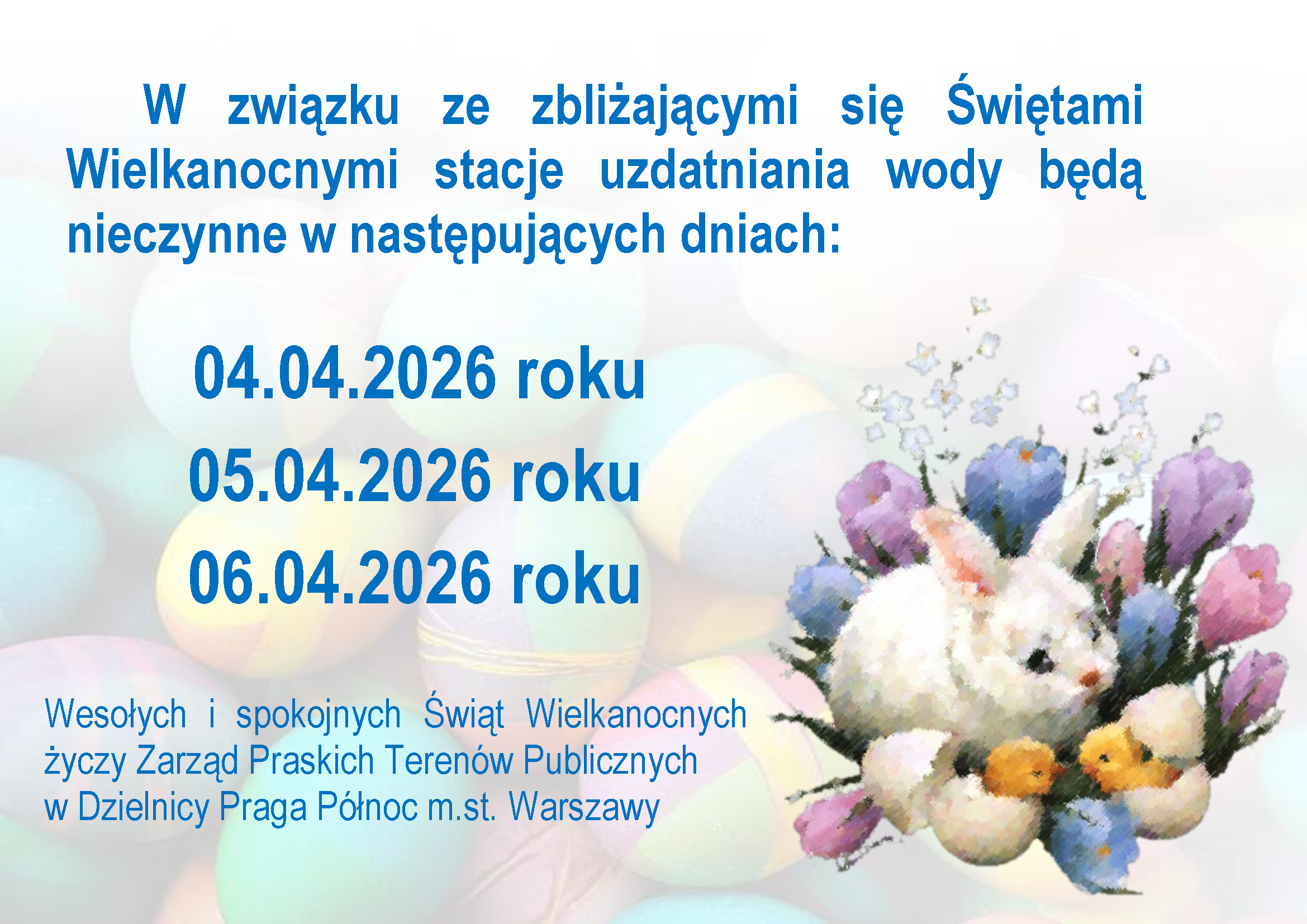 Kartka Informacja o stacjach uzdatniania wody